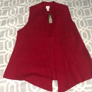BNWT Red CHICO’S vest. Size 3.